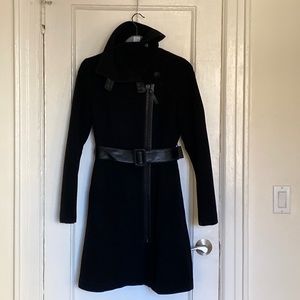 Mackage wool/cashmere/leather winter coat. Small. Rarely worn- great condition